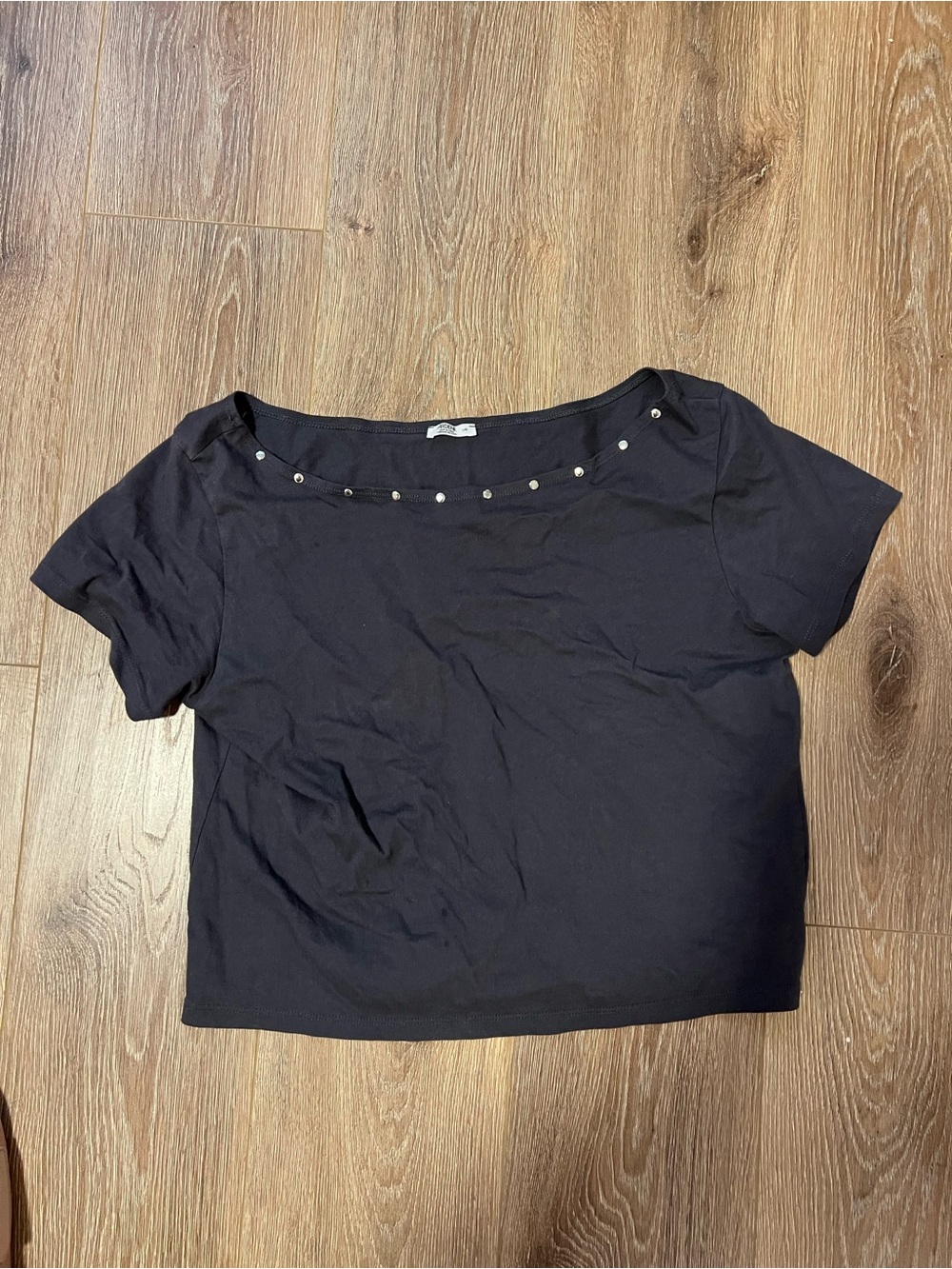 ardene studded off shoulder loose fit top